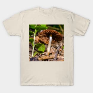 Mushroom Cap on the Woodlands Floor Photograph T-Shirt